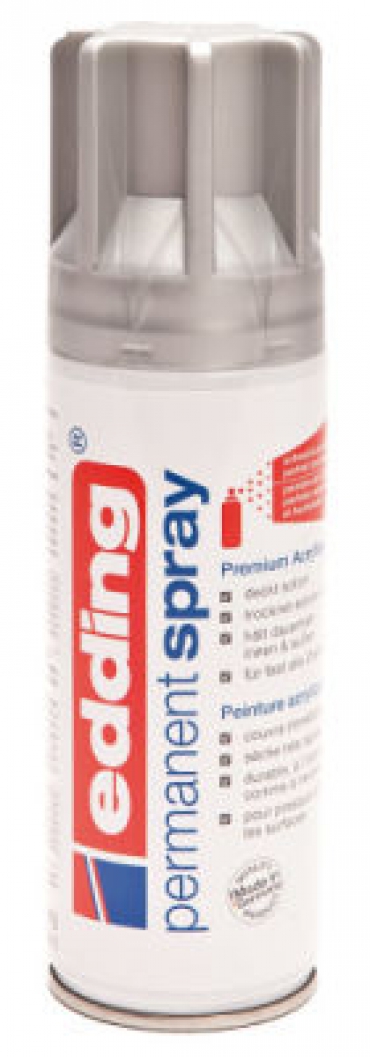 Edding Permanent Akrilik Sprey Boya 923 Gümüş Mat