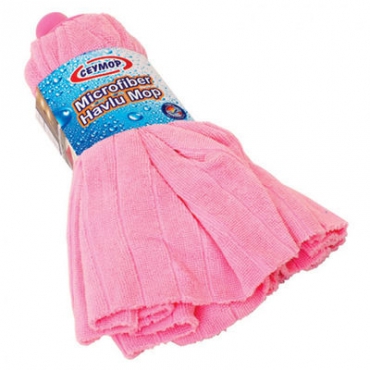 Ceymop Mikrofiber Havlu Mop Pembe