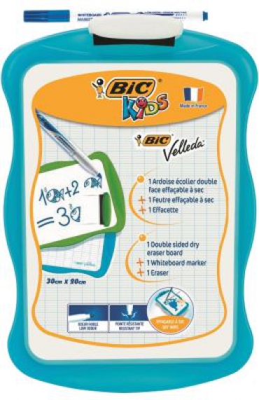 Bic Mini Beyaz Tahta 1218+Kalem 1721+Silgi Mavi