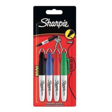 Sharpie Mini Permanent Markör 4 lü Standart Renkler