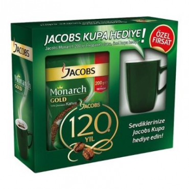 Jacobs Monarch Gold 200 Gr Kupa Hediyeli