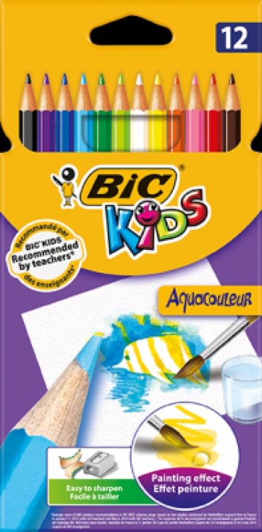 Bic Aquacouleur Kuru Sulu Boya 12li