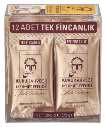 Mehmet Efendi 12x6gr Tek Kullanımlık Türk Kahvesi