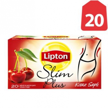 Lipton Form Plus Kiraz Saplı Bitki Çayı 20'li